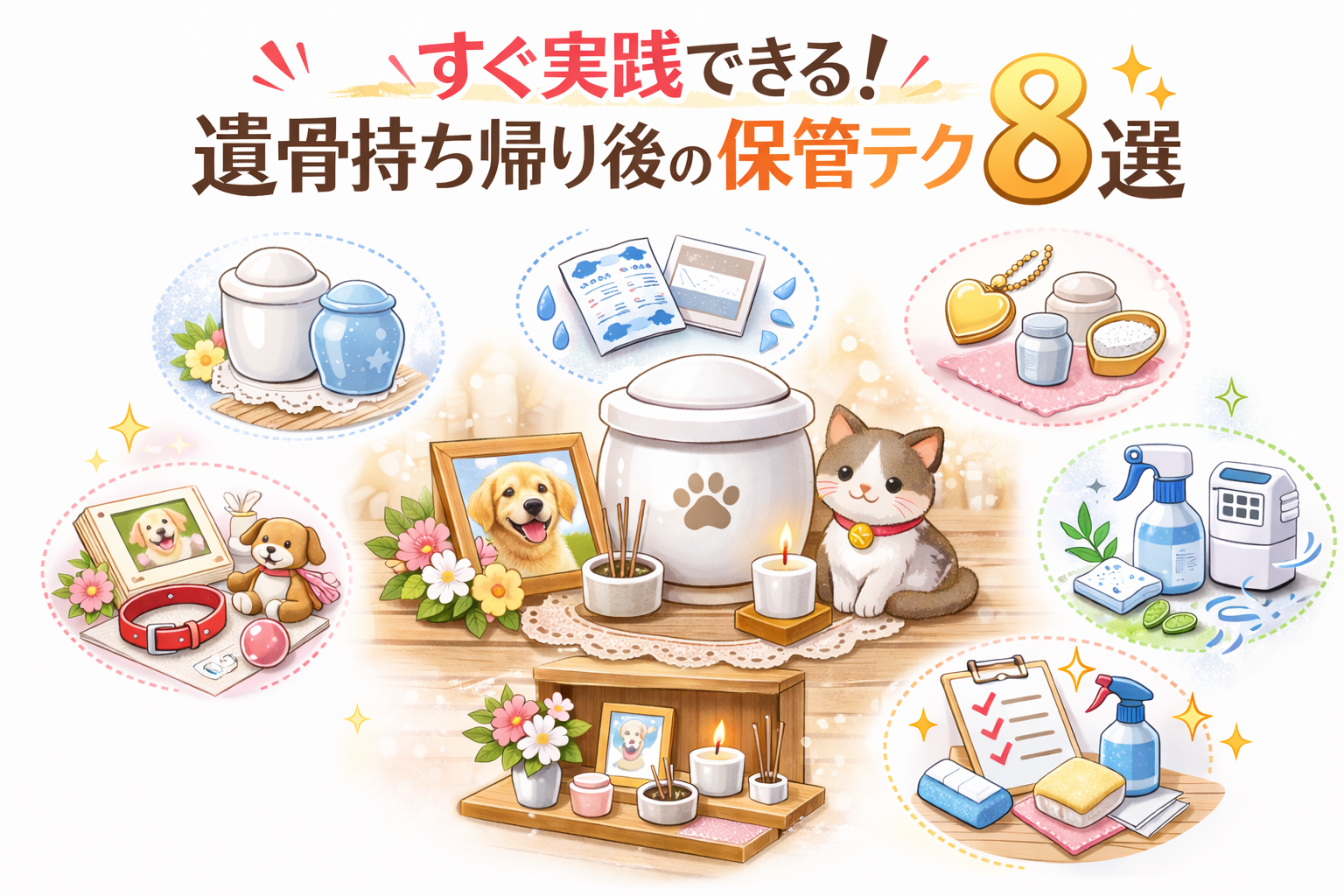 すぐ実践できる!遺骨持ち帰り後の保管テク8選
